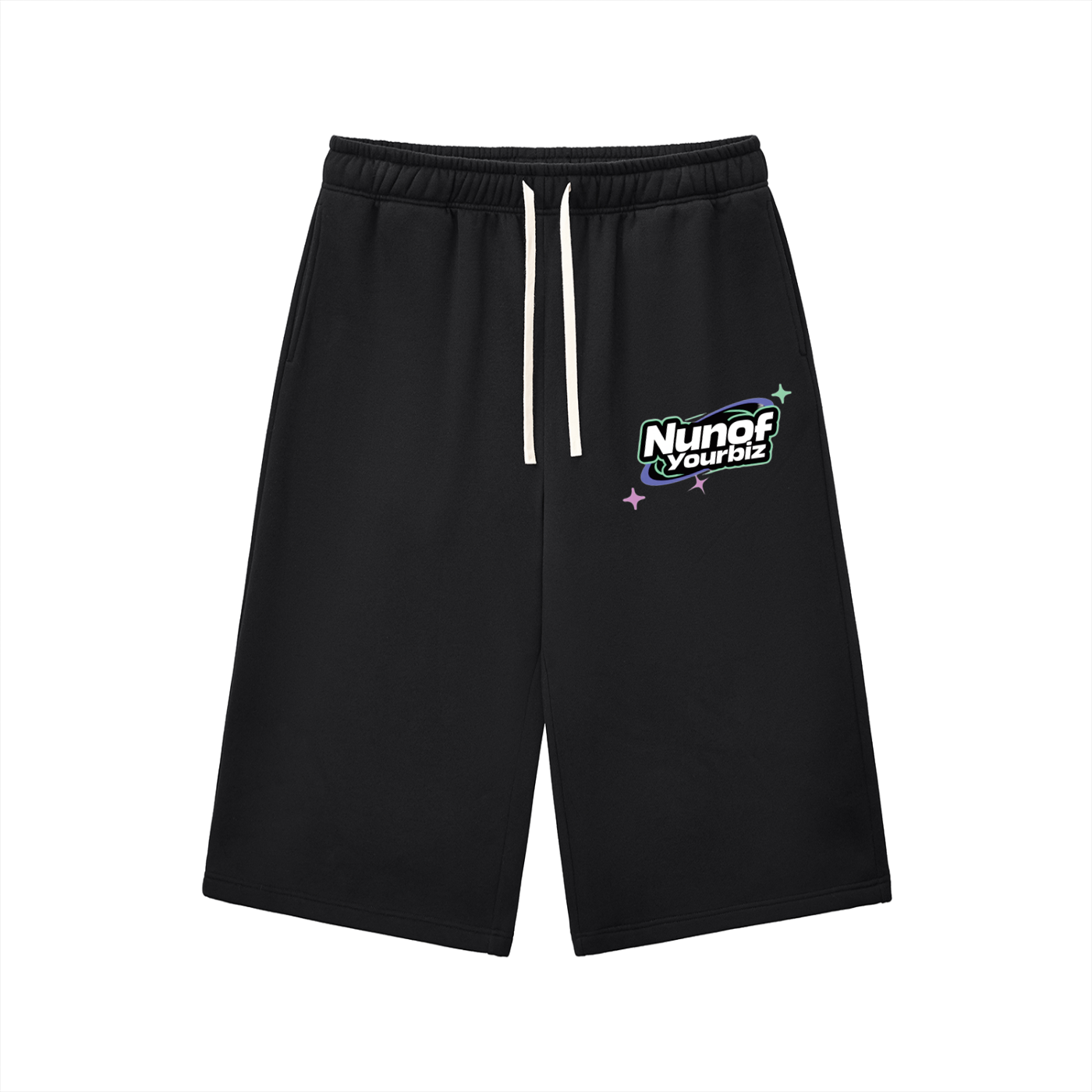 Relaxed Drawstring Three-quarter Sweatpants