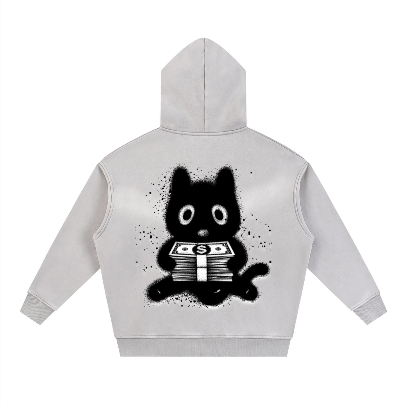 Sunfade Two-way Zipper Boxy Fleece Hoodie