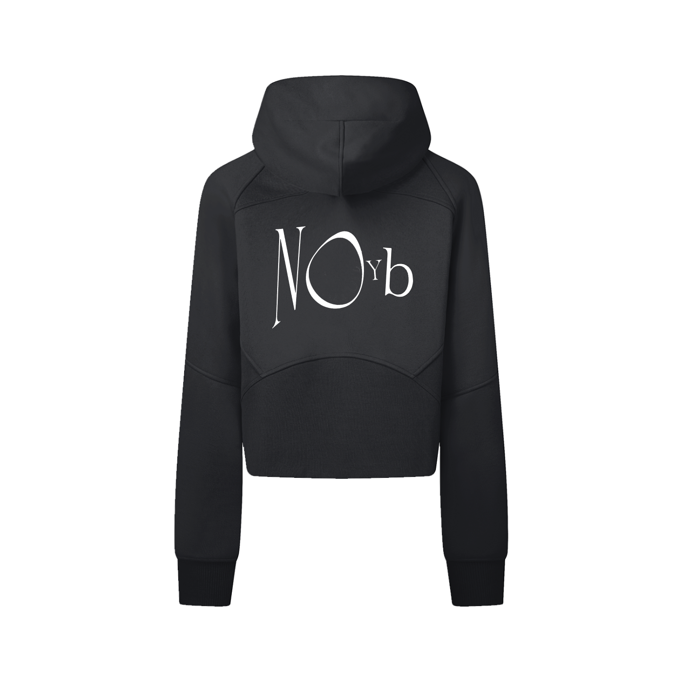 Cropped Zip-Through Hoodie