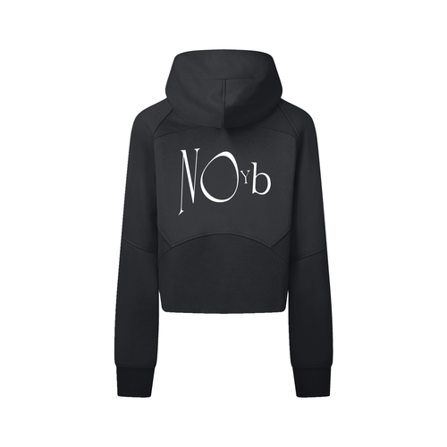 Cropped Zip-Through Hoodie