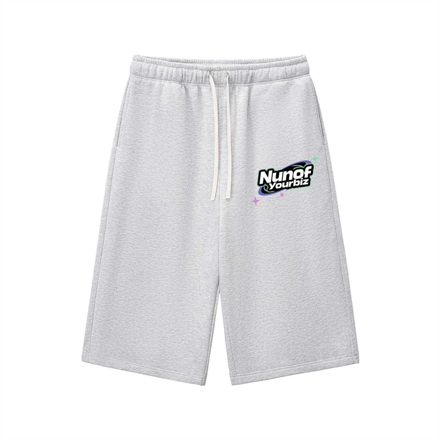 Relaxed Drawstring Three-quarter Sweatpants