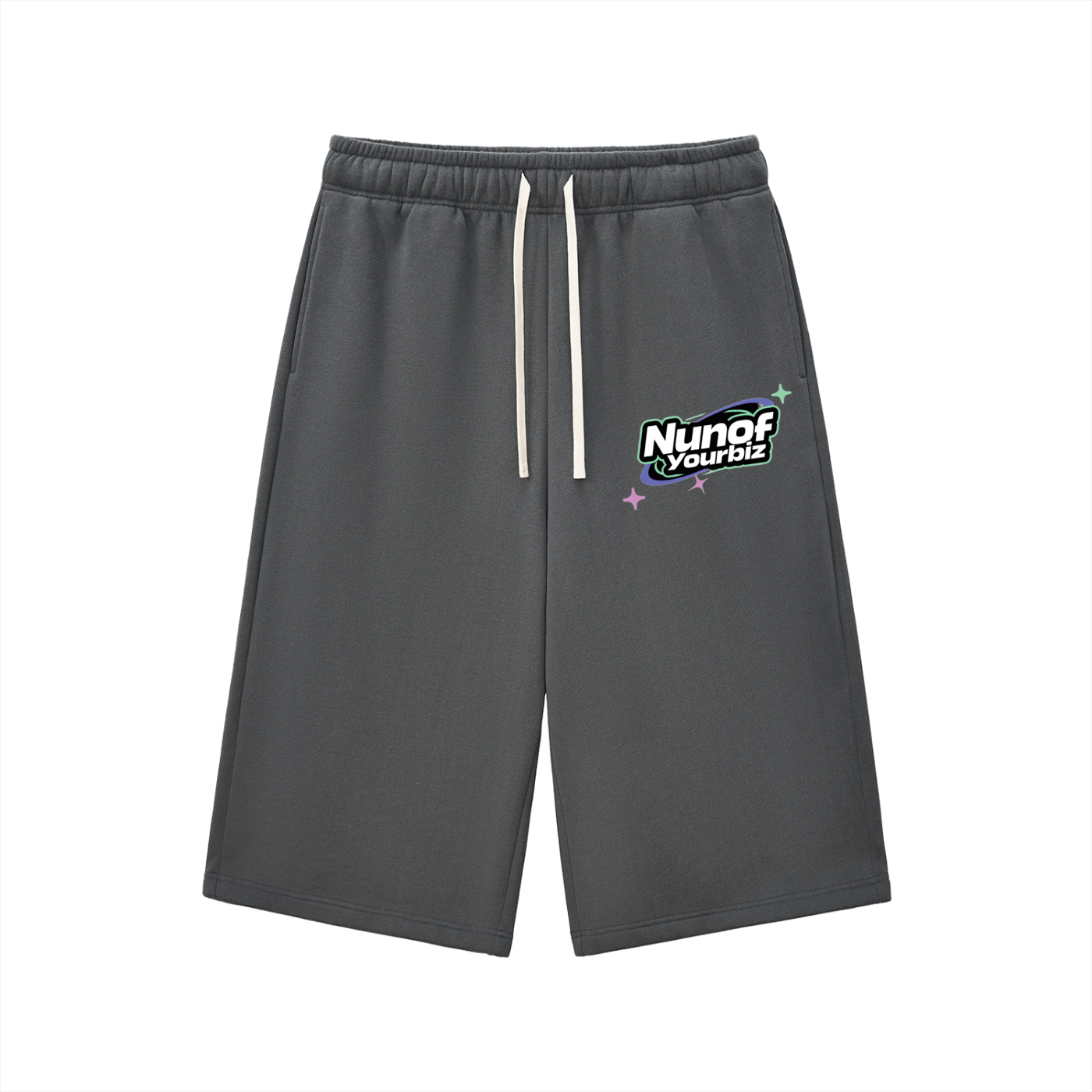 Relaxed Drawstring Three-quarter Sweatpants