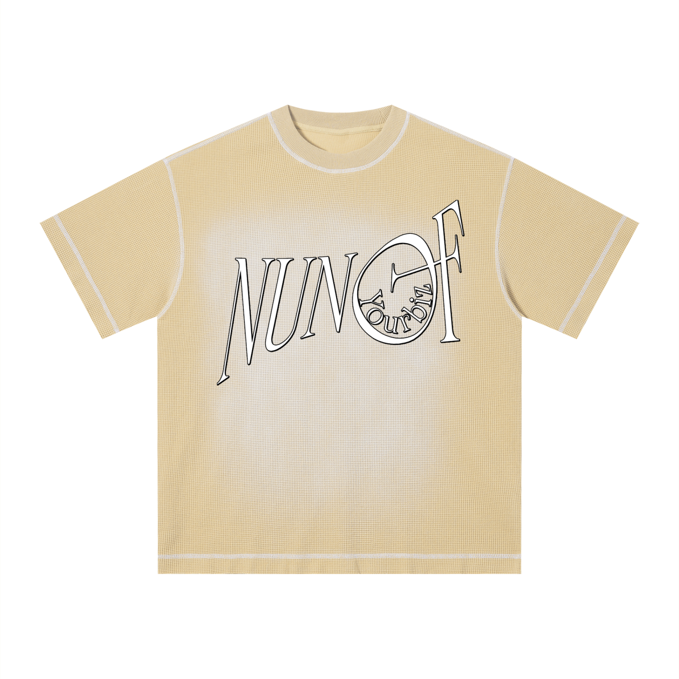 Unisex Sunfade Waffle Boxy T-Shirt