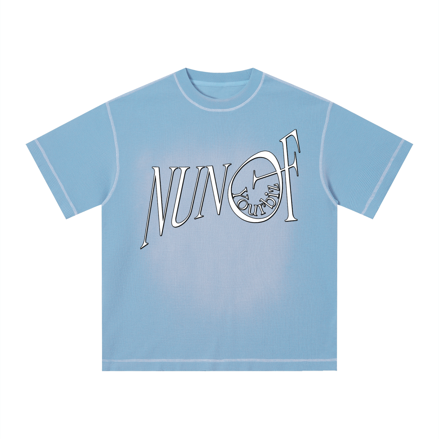 Unisex Sunfade Waffle Boxy T-Shirt
